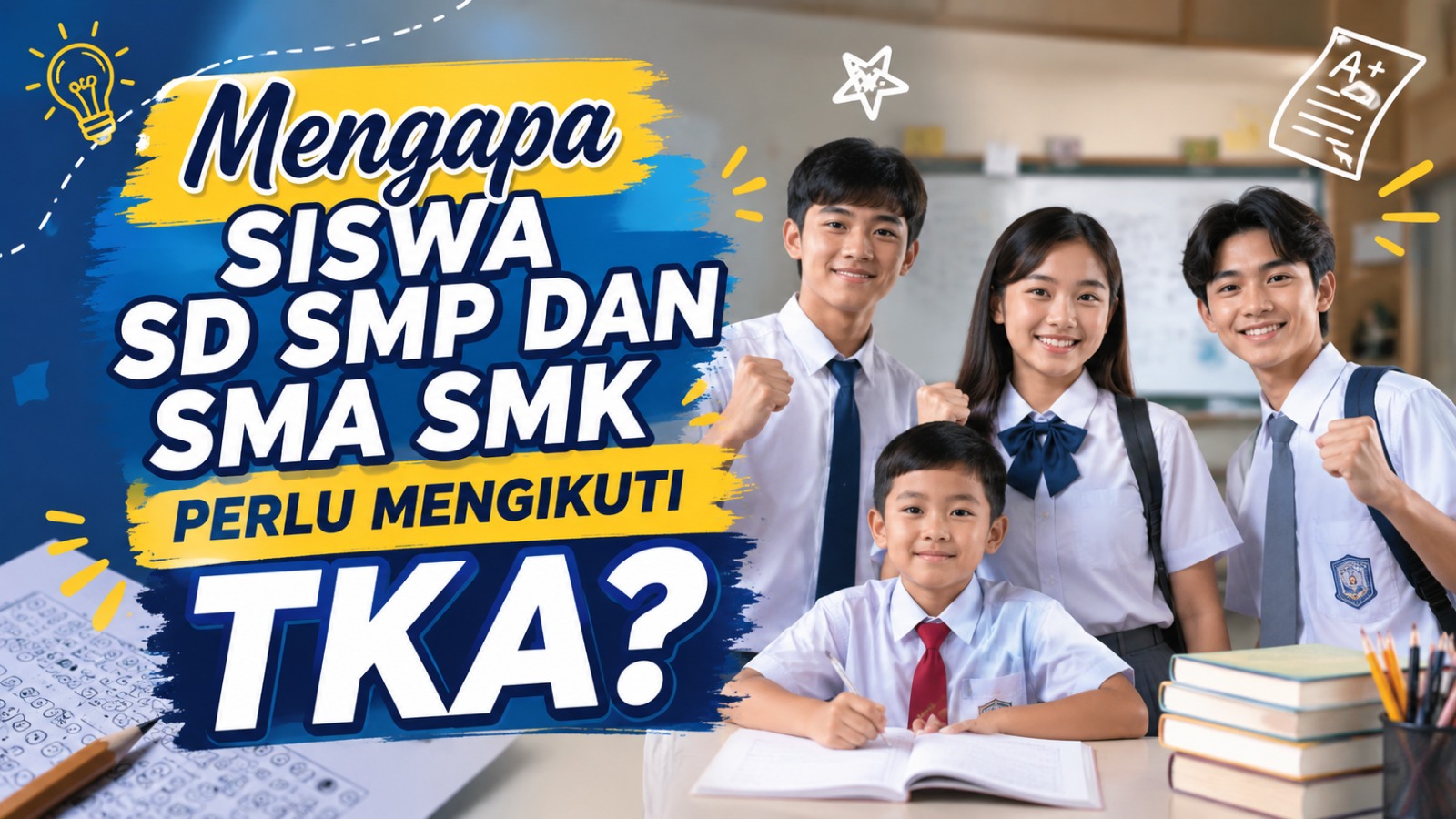Mengapa Siswa SD SMP dan SMA SMK Perlu Mengikuti TKA?