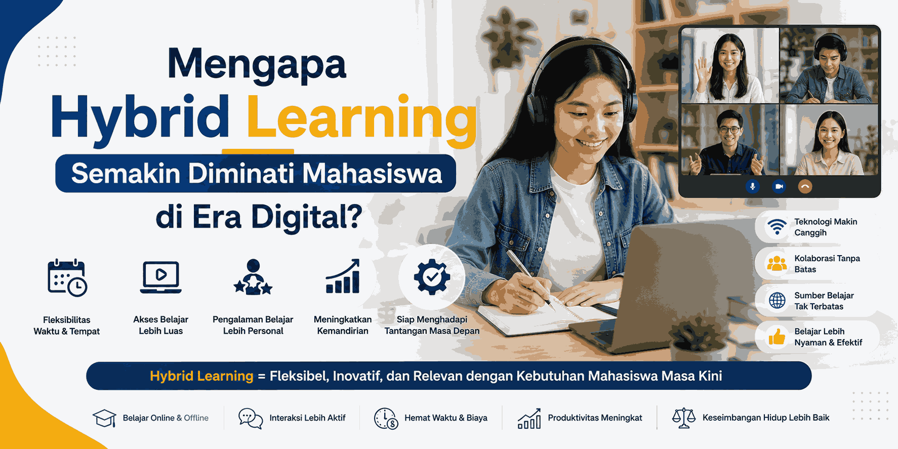 Mengapa Hybrid Learning Semakin Diminati Mahasiswa di Era Digital?