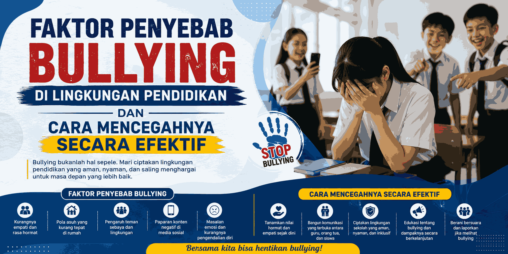 Faktor Penyebab Bullying di Lingkungan Pendidikan dan Cara Mencegahnya Secara Efektif