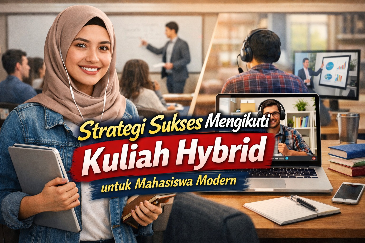 Strategi Sukses Mengikuti Kuliah Hybrid untuk Mahasiswa Modern
