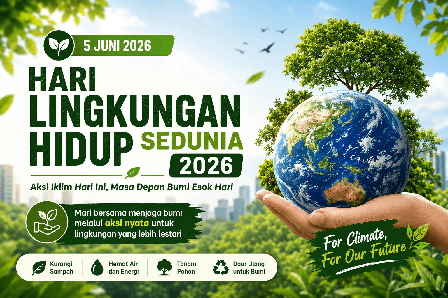 Hari Lingkungan Hidup Sedunia 2026, Menjadi Momentum Aksi Nyata untuk Masa Depan Bumi