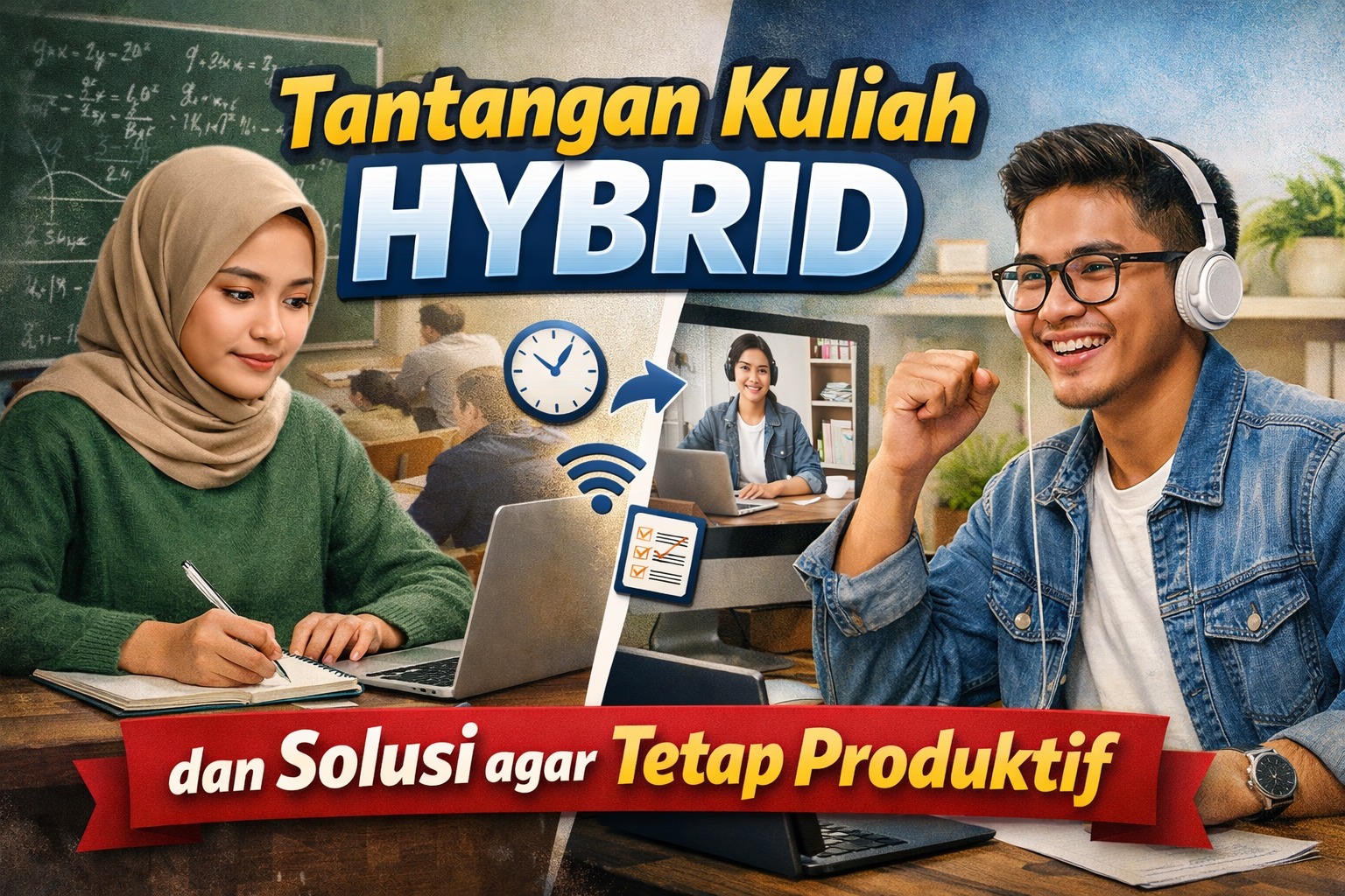 Tantangan Kuliah Hybrid dan Solusi agar Tetap Produktif