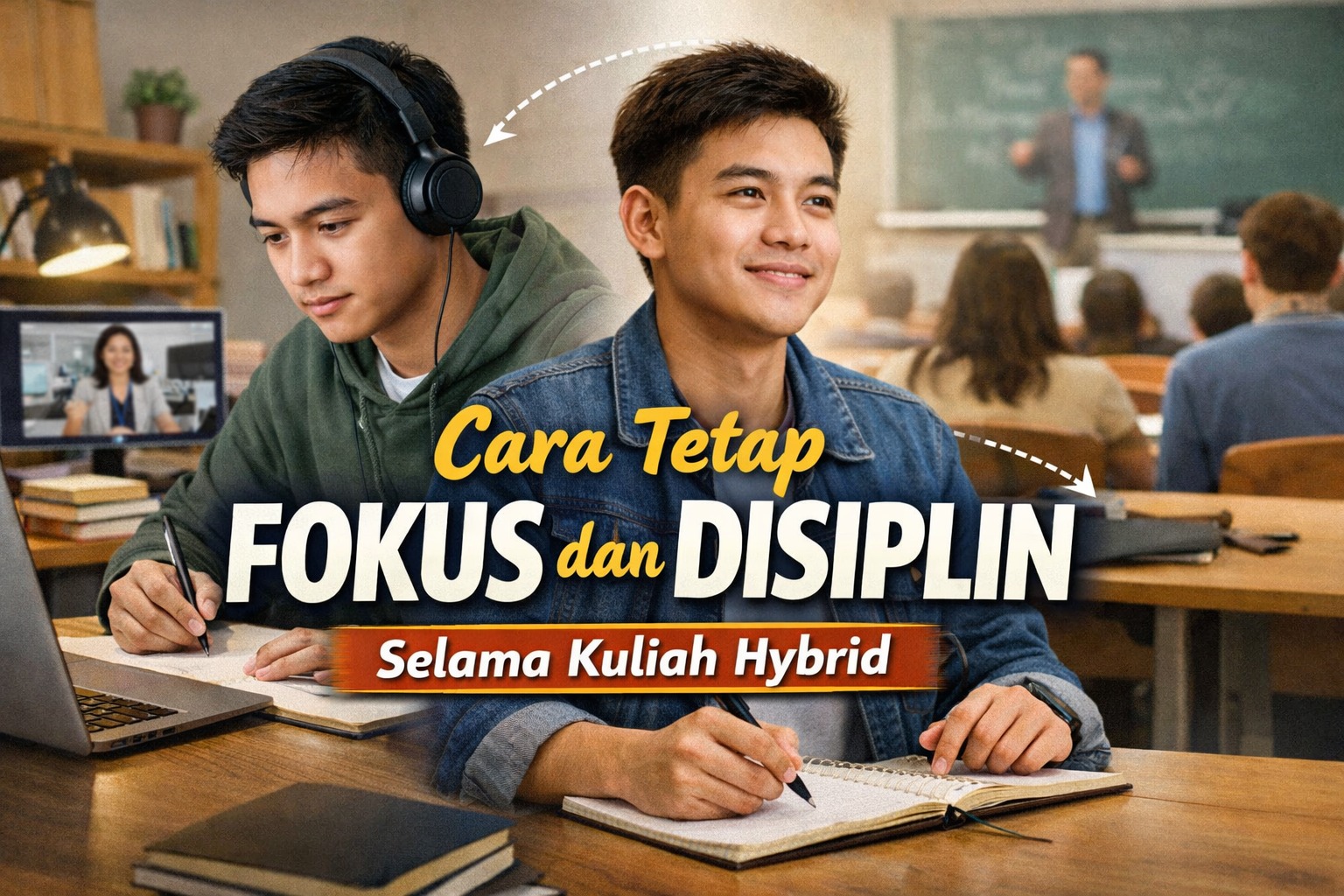 Cara Tetap Fokus dan Disiplin Selama Kuliah Hybrid