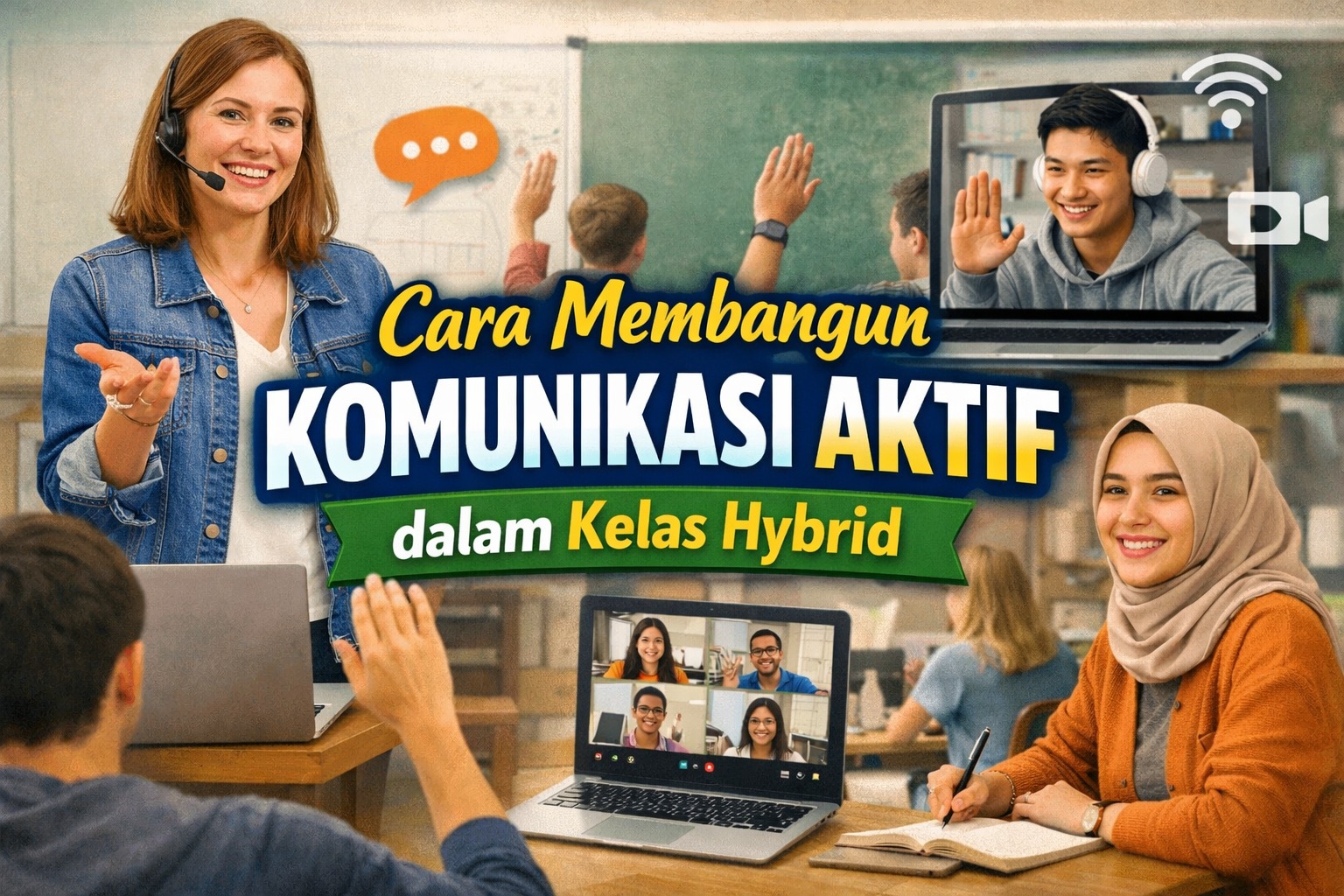 Cara Membangun Komunikasi Aktif dalam Kelas Hybrid