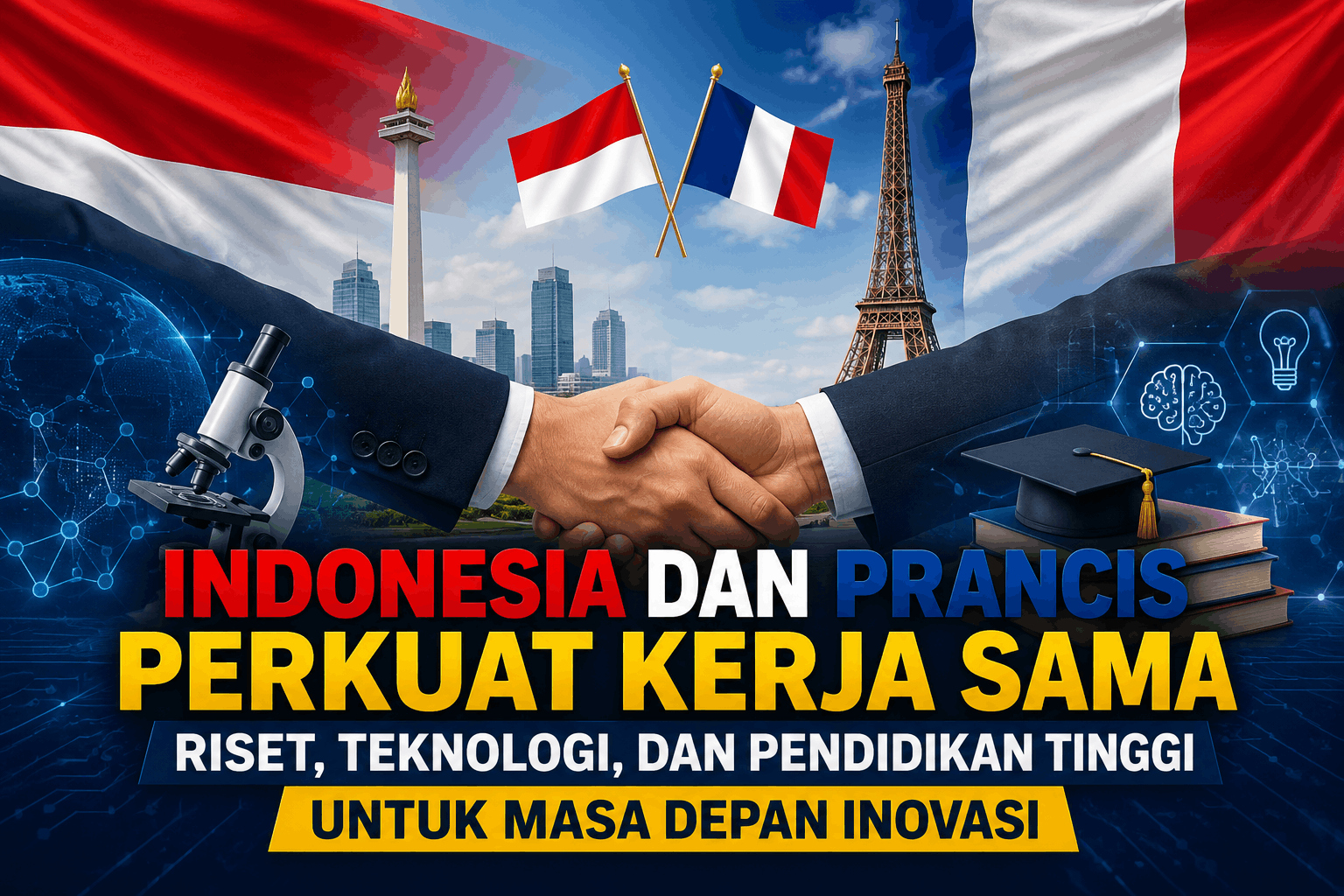 Indonesia dan Prancis Perkuat Kerja Sama Riset, Teknologi, dan Pendidikan Tinggi untuk Masa Depan Inovasi