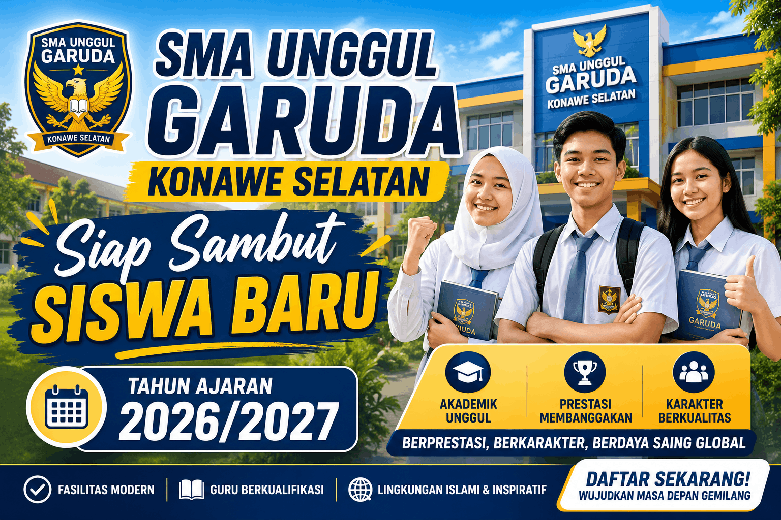 SMA Unggul Garuda Konawe Selatan Siap Sambut Siswa Baru Tahun Ajaran 2026/2027
