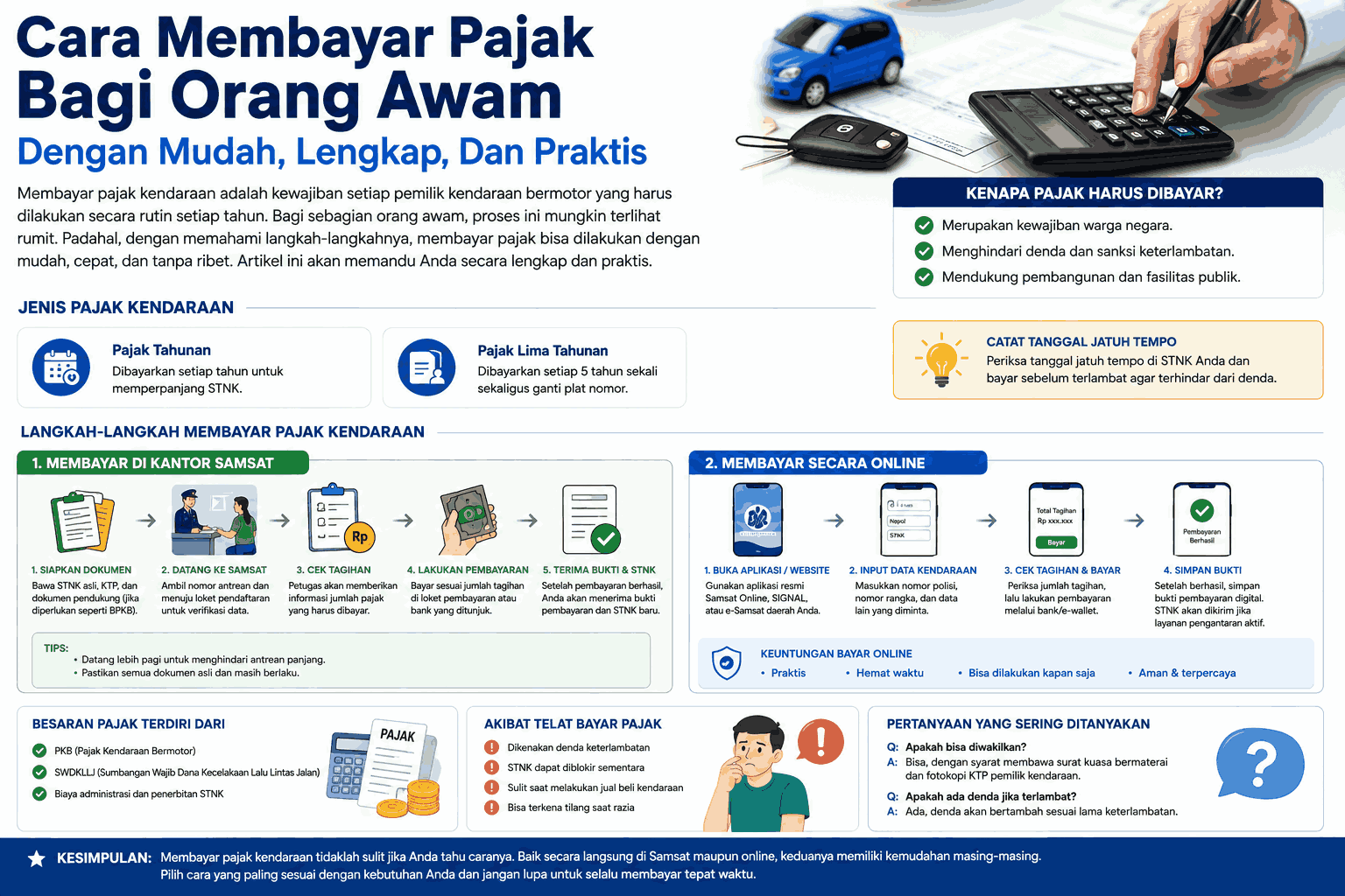 Cara Membayar Pajak Bagi Orang Awam dengan Mudah, Lengkap, dan Praktis