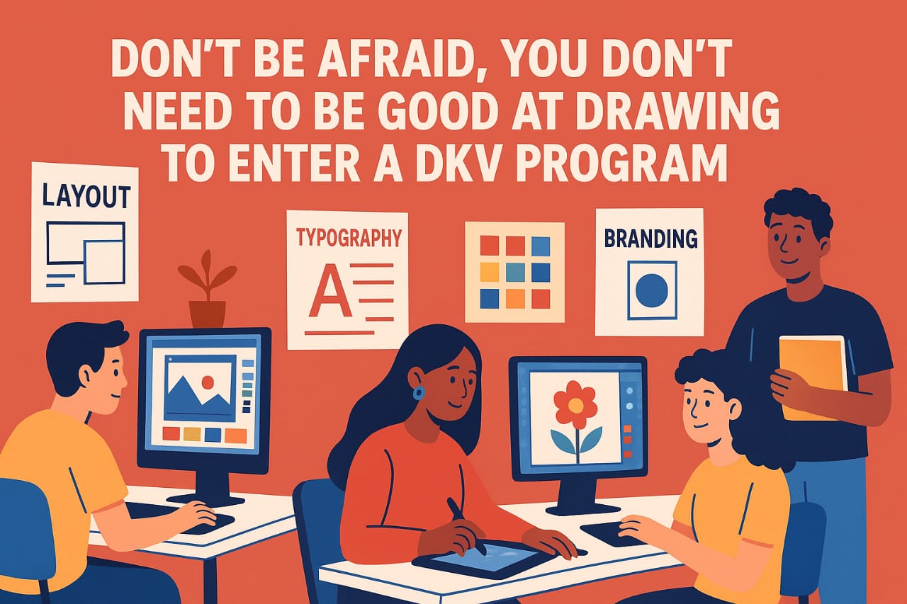 Don’t be Afraid, You Don’t Have to Be Good at Drawing to Enter Visual Communication Design.”