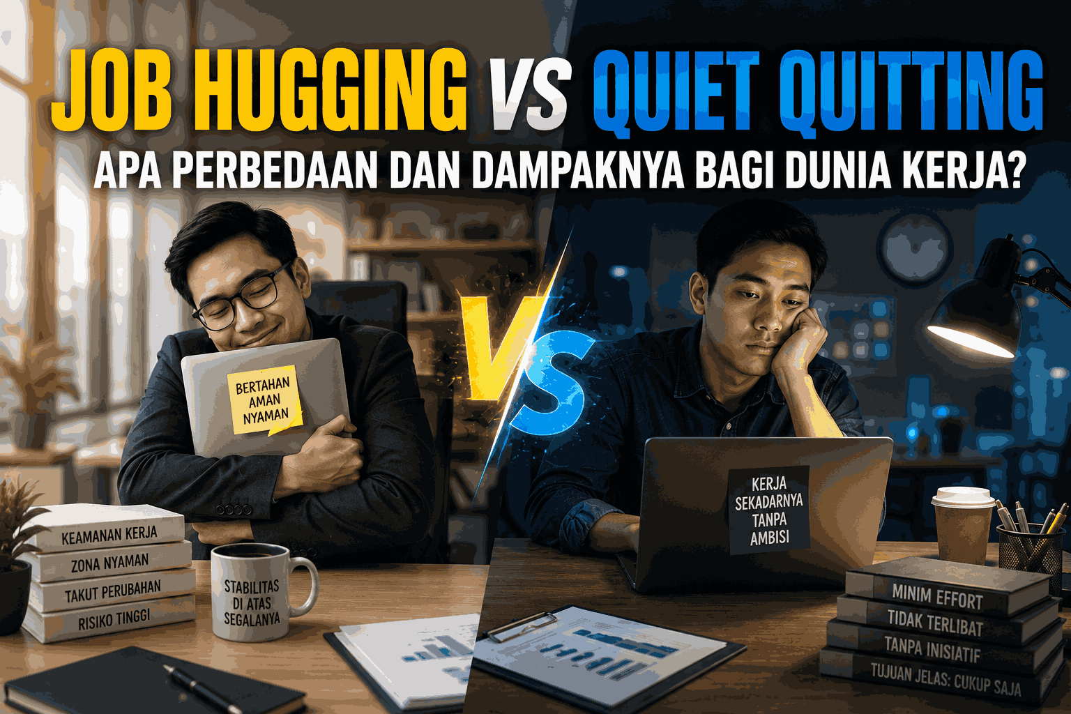 Job Hugging vs Quiet Quitting, Apa Perbedaan dan Dampaknya bagi Dunia Kerja?