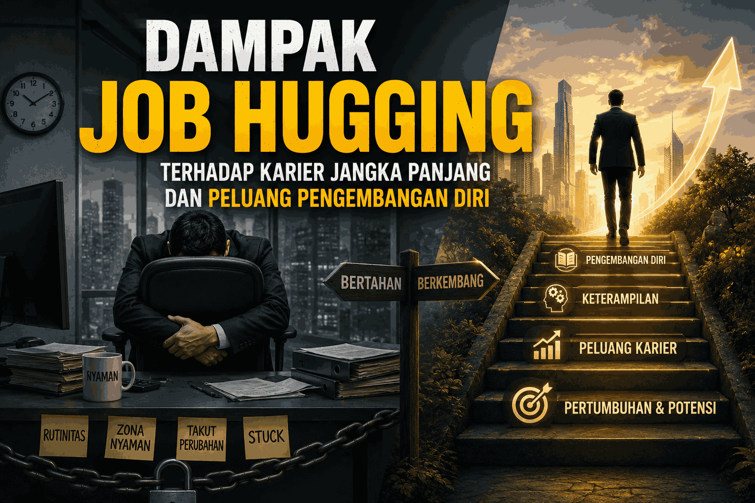 Dampak Job Hugging terhadap Karier Jangka Panjang dan Peluang Pengembangan Diri
