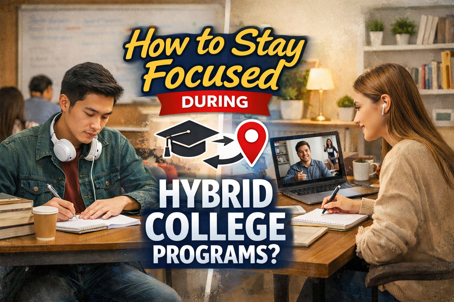 How to Stay Focused During Hybrid College Programs?