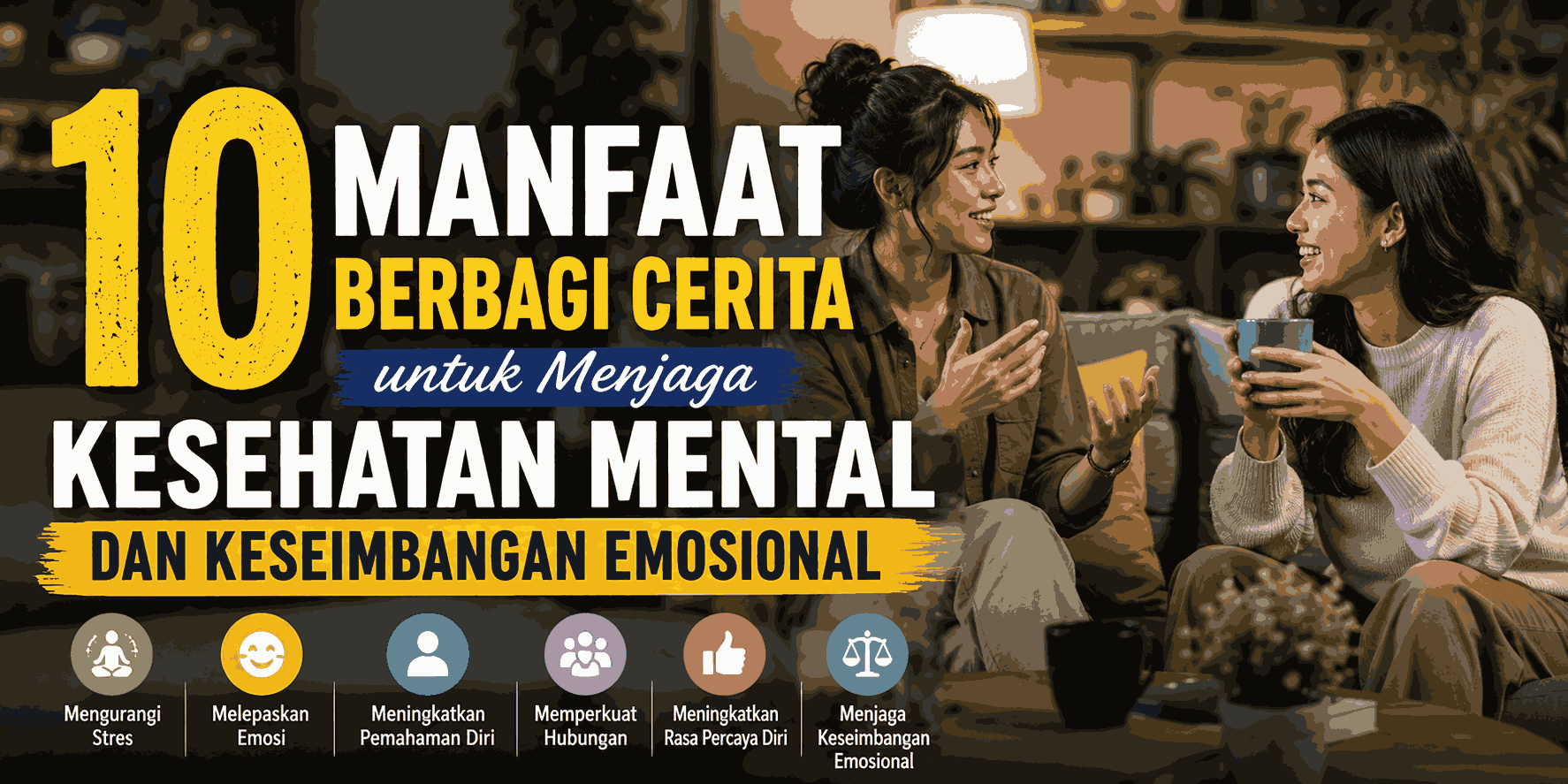 10 Manfaat Berbagi Cerita untuk Menjaga Kesehatan Mental dan Keseimbangan Emosional 
