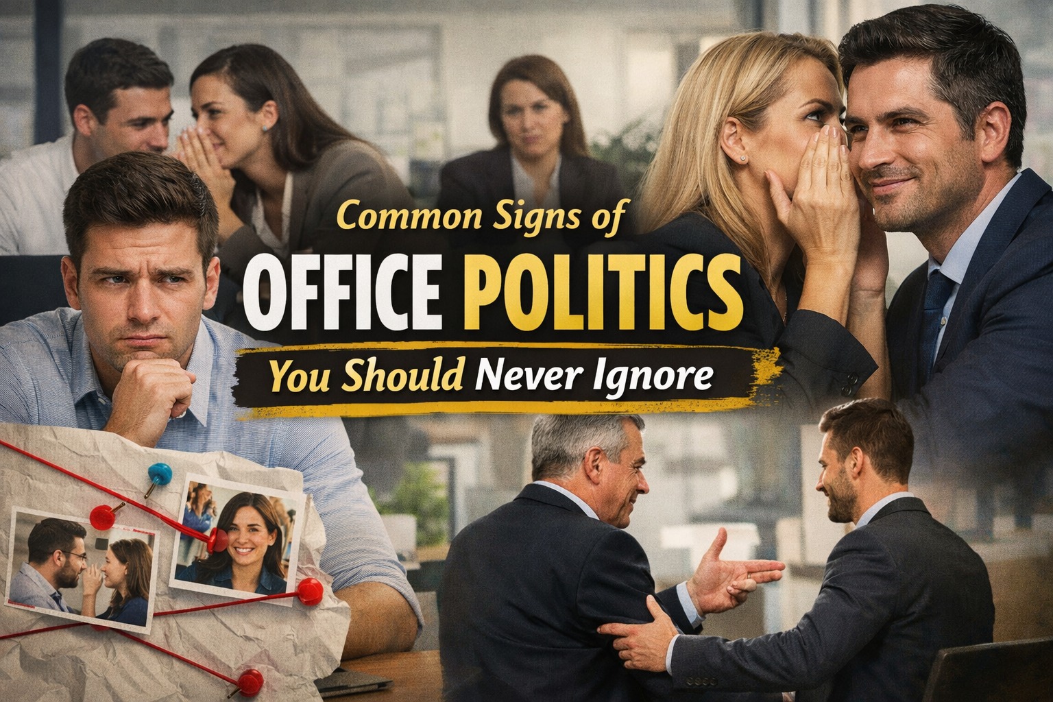 Common Signs of Office Politics You Should Never Ignore
