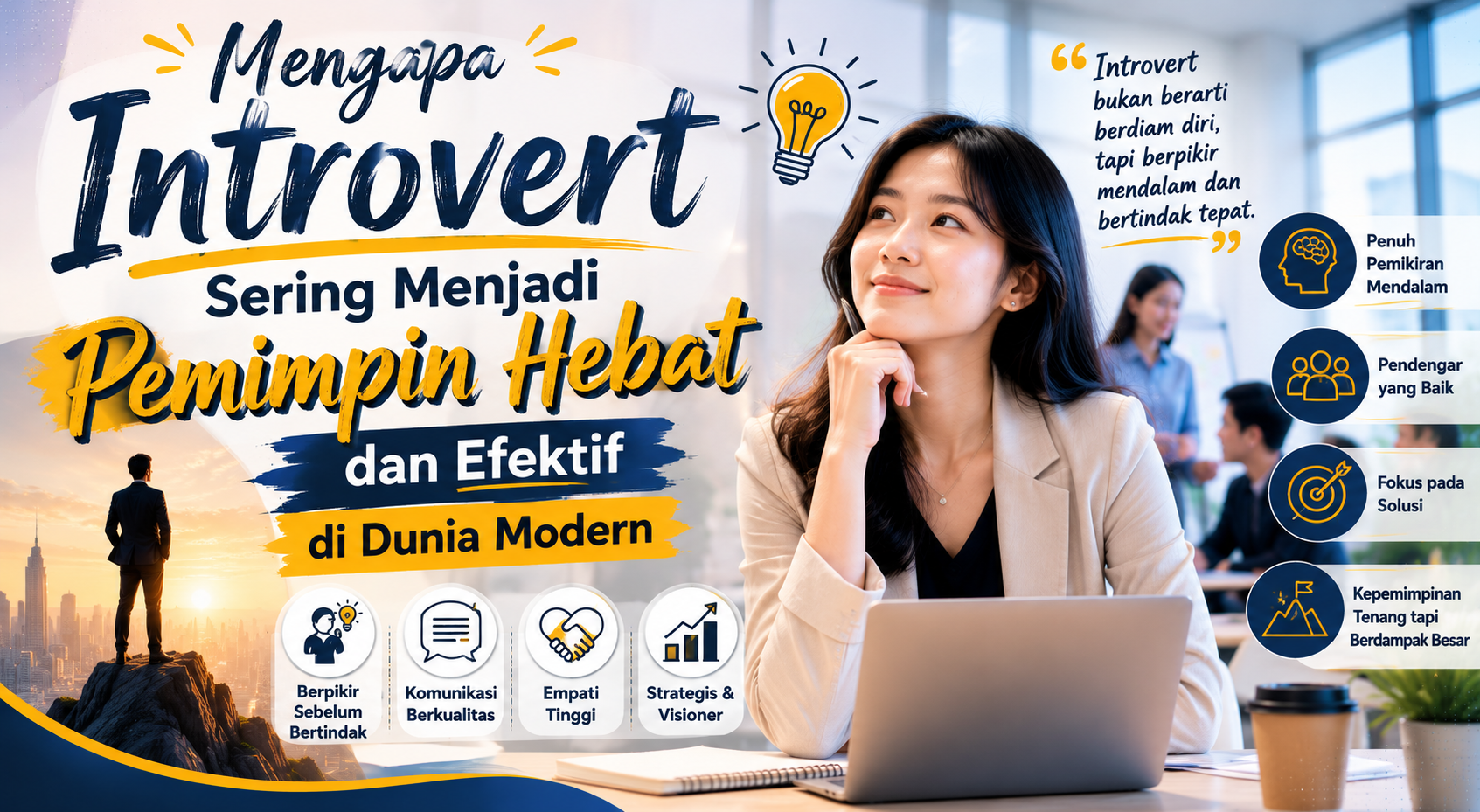 Mengapa Introvert Sering Menjadi Pemimpin Hebat dan Efektif di Dunia Modern?