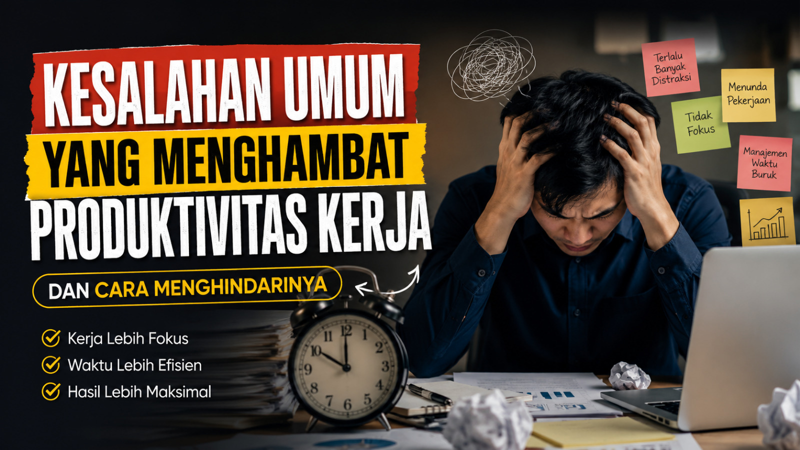 Kesalahan Umum yang Menghambat Produktivitas Kerja Dan Cara Menghindarinya