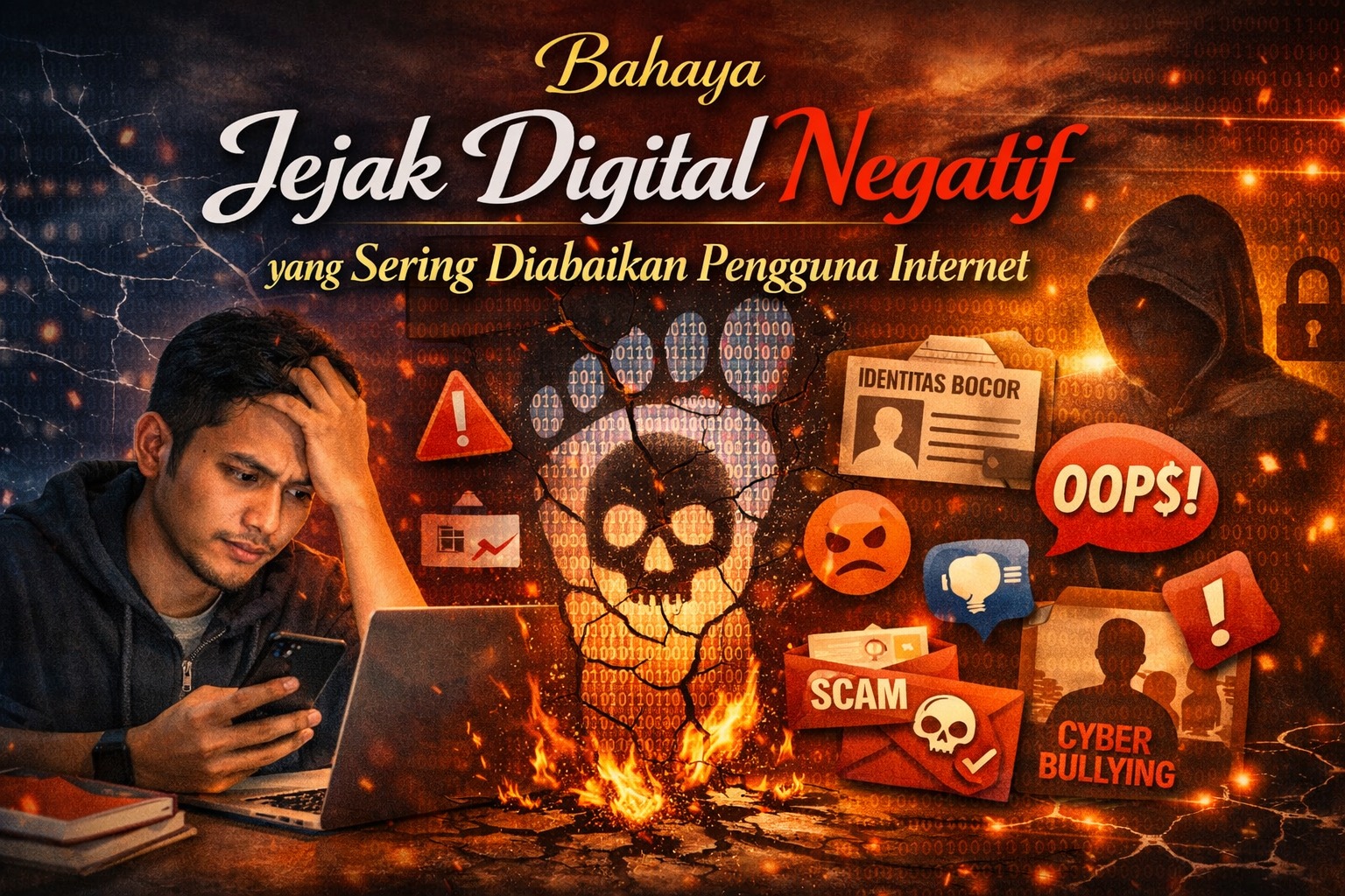 Bahaya Jejak Digital Negatif yang Sering Diabaikan Pengguna Internet