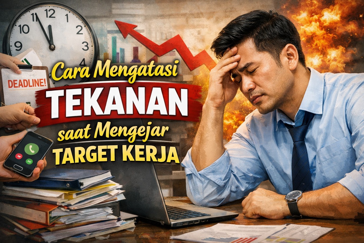 Cara Mengatasi Tekanan saat Mengejar Target Kerja