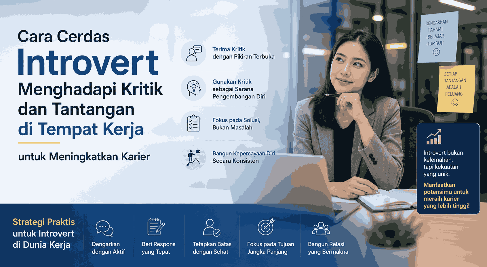 Cara Cerdas Introvert Menghadapi Kritik dan Tantangan di Tempat Kerja untuk Meningkatkan Karier