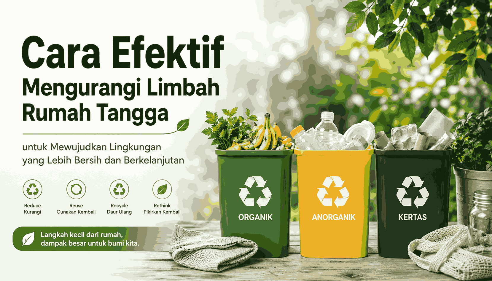 Cara Efektif Mengurangi Limbah Rumah Tangga untuk Mewujudkan Lingkungan yang Lebih Bersih dan Berkelanjutan
