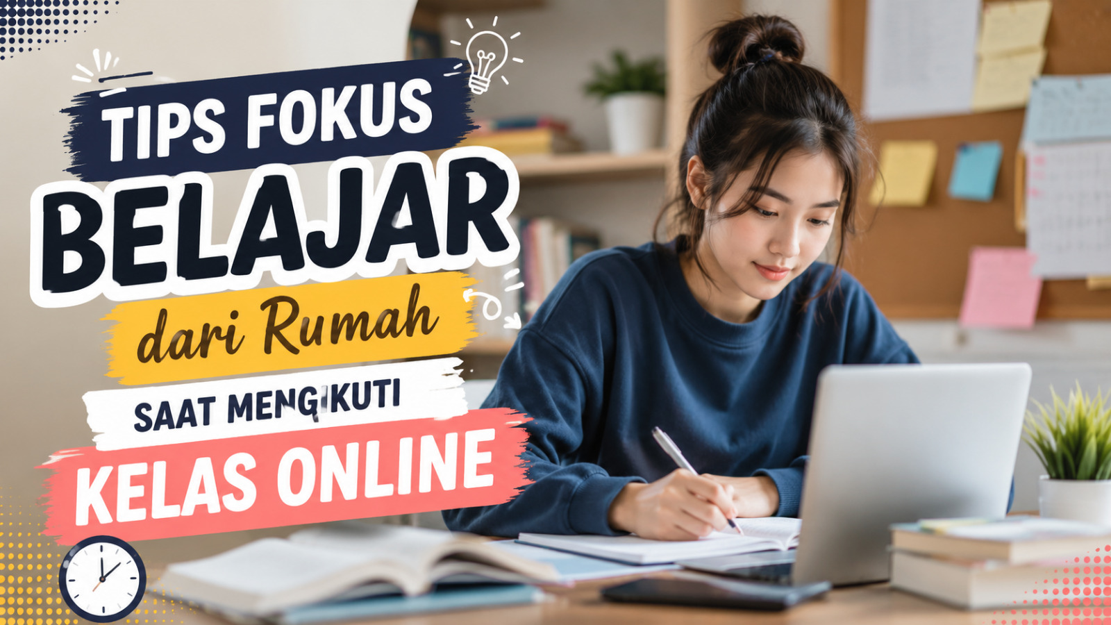 Tips Fokus Belajar dari Rumah Saat Mengikuti Kelas Online