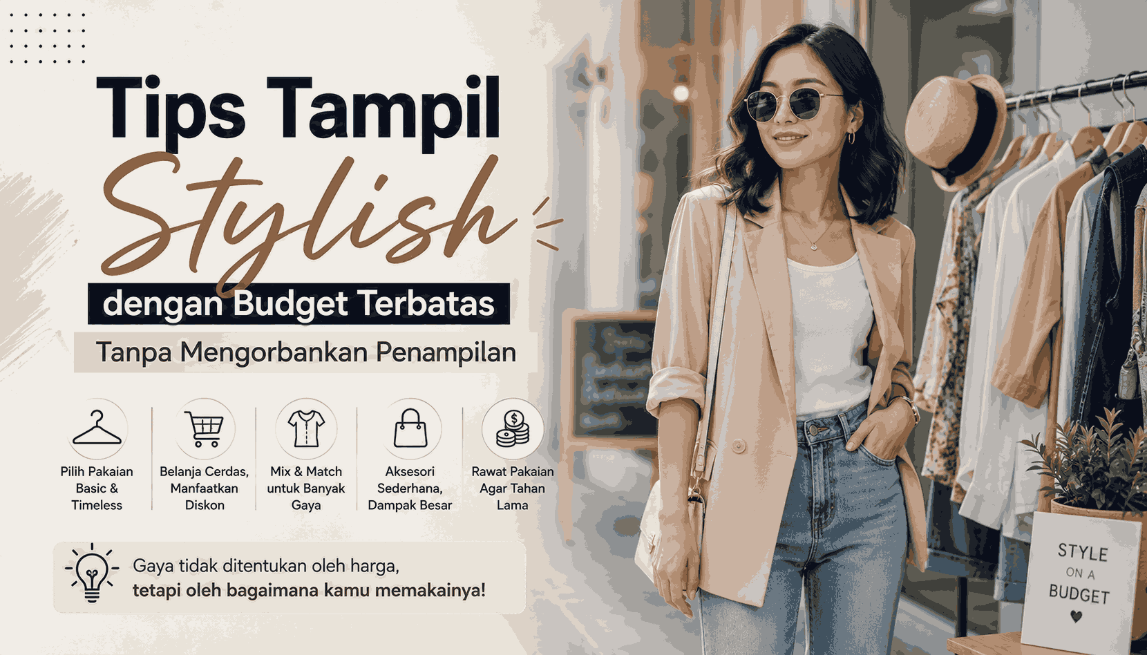 Tips Tampil Stylish dengan Budget Terbatas Tanpa Mengorbankan Penampilan