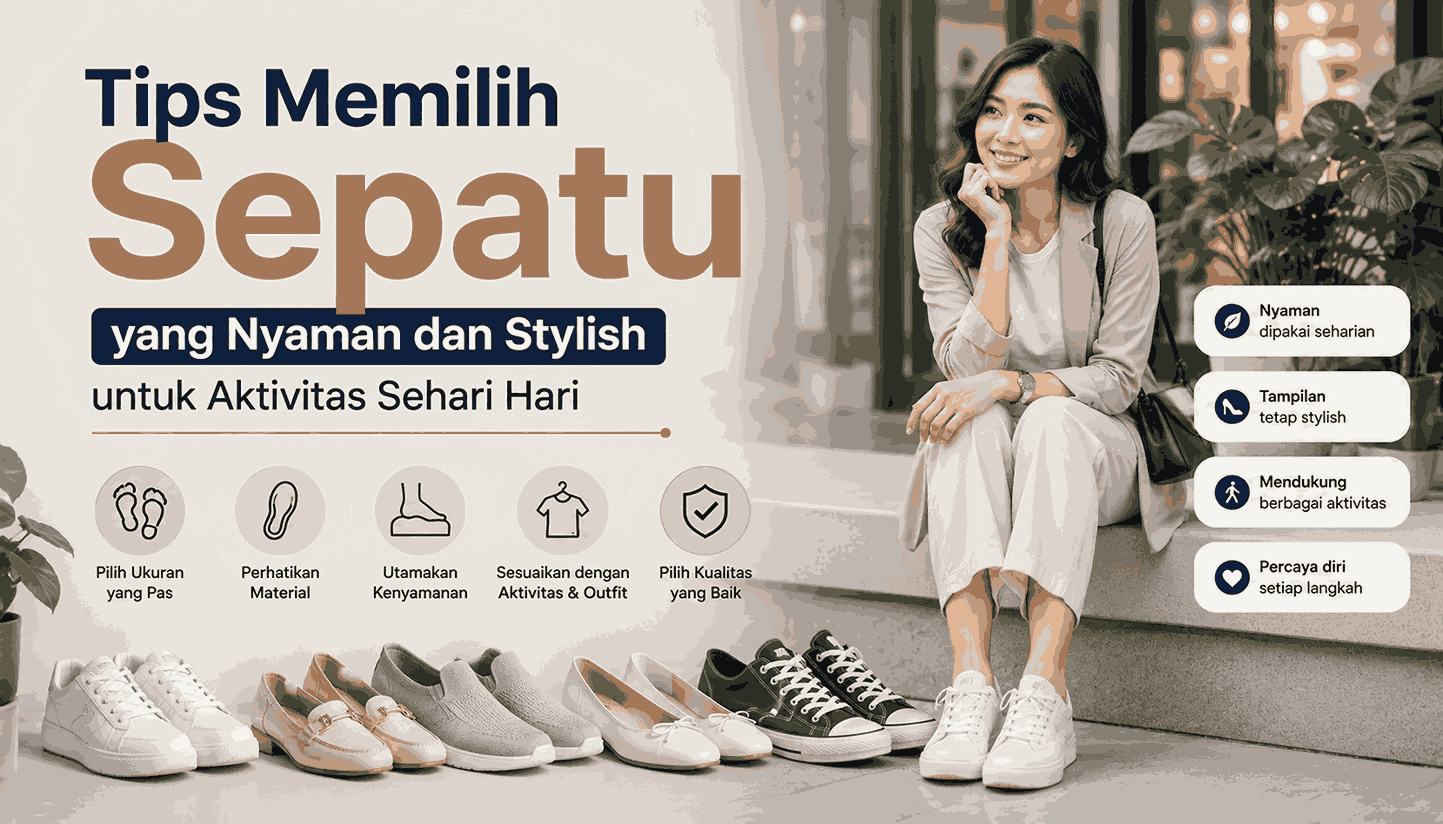Tips Memilih Sepatu yang Nyaman dan Stylish untuk Aktivitas Sehari Hari