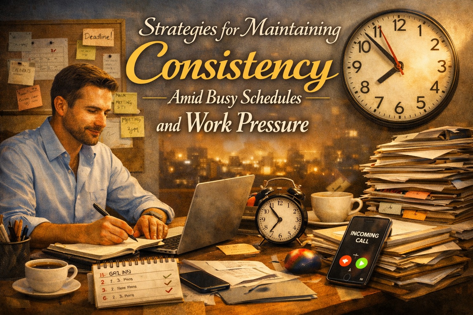 Strategies for Maintaining Consistency Amid Busy Schedules and Work Pressure