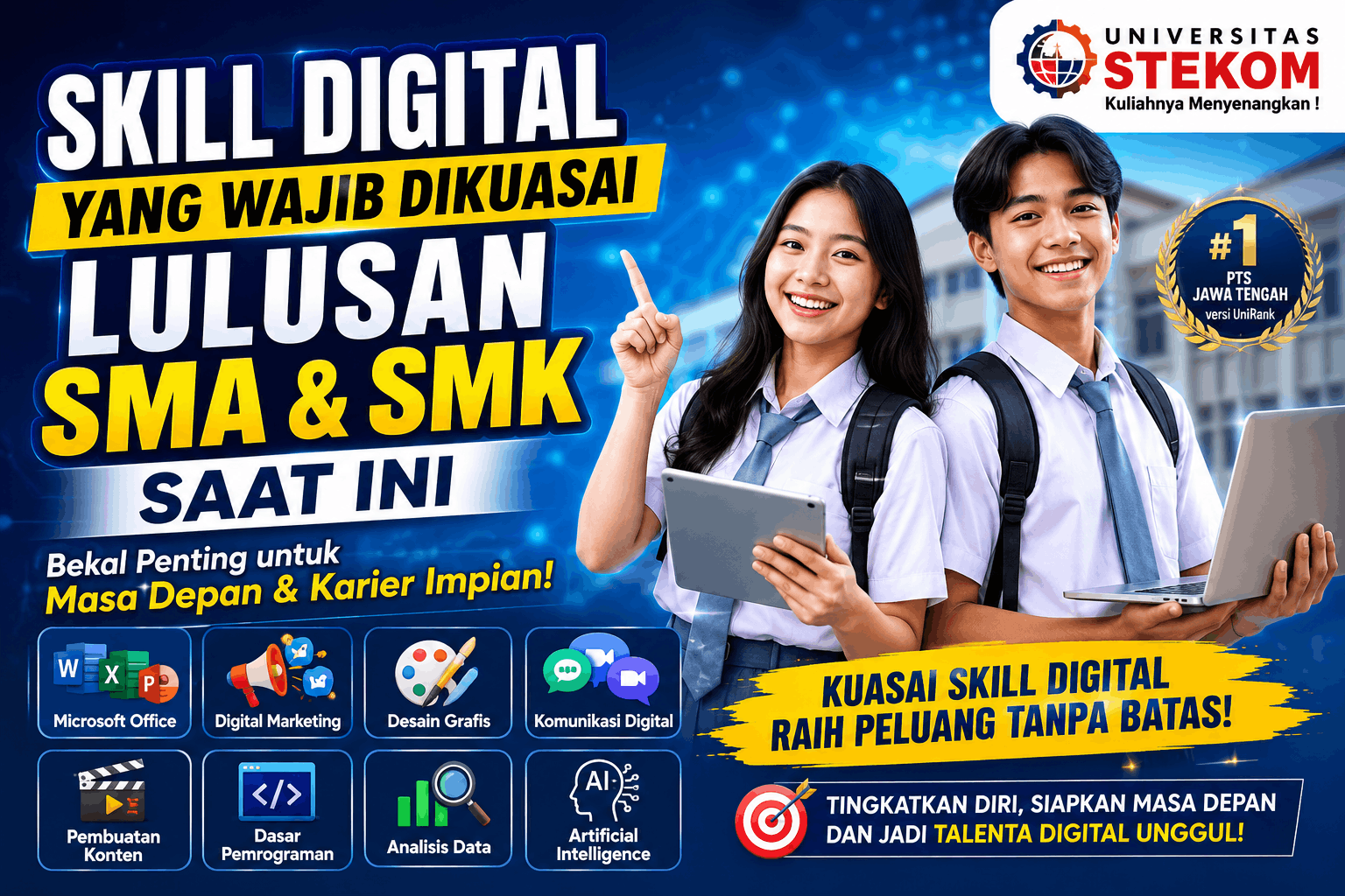 Skill Digital yang Wajib Dikuasai Lulusan SMA dan SMK Saat Ini