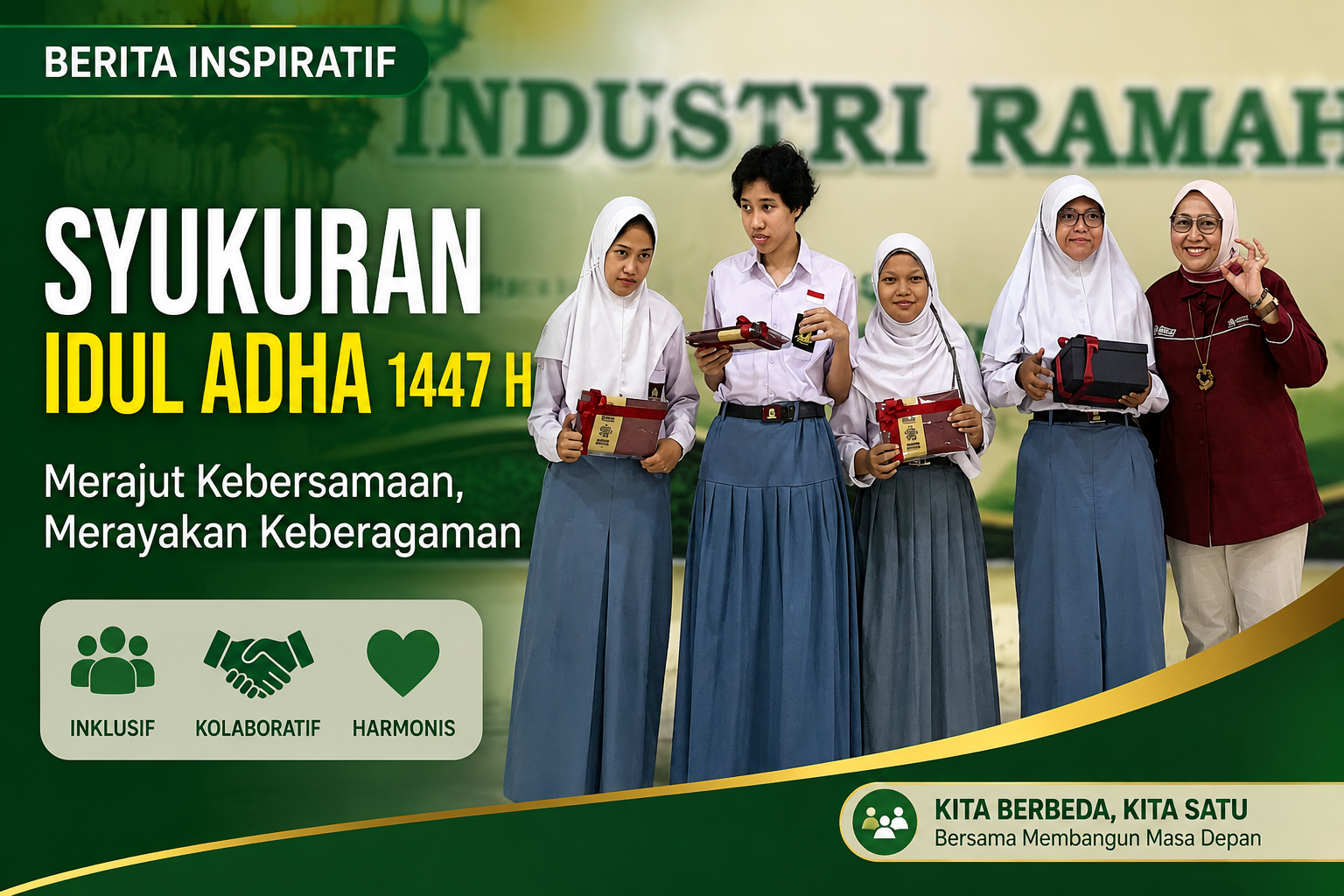 Senyum Bahagia Siswa SLB Warnai Aksi Kepedulian LPK Graha Wisata di Industri Ramah Inklusi