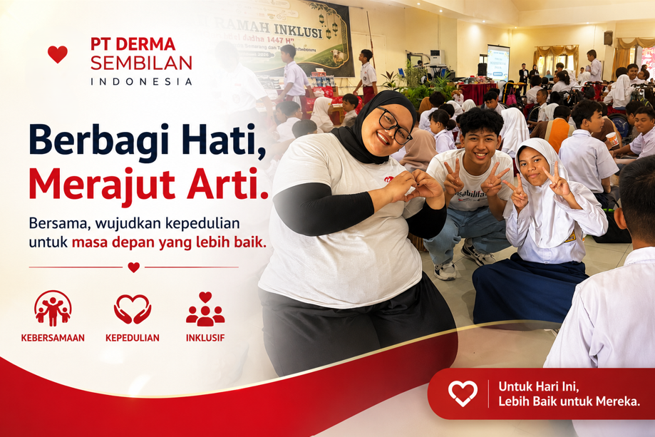 Sentuhan Kepedulian PT Derma Sembilan Indonesia dalam Gerakan Industri Ramah Inklusi
