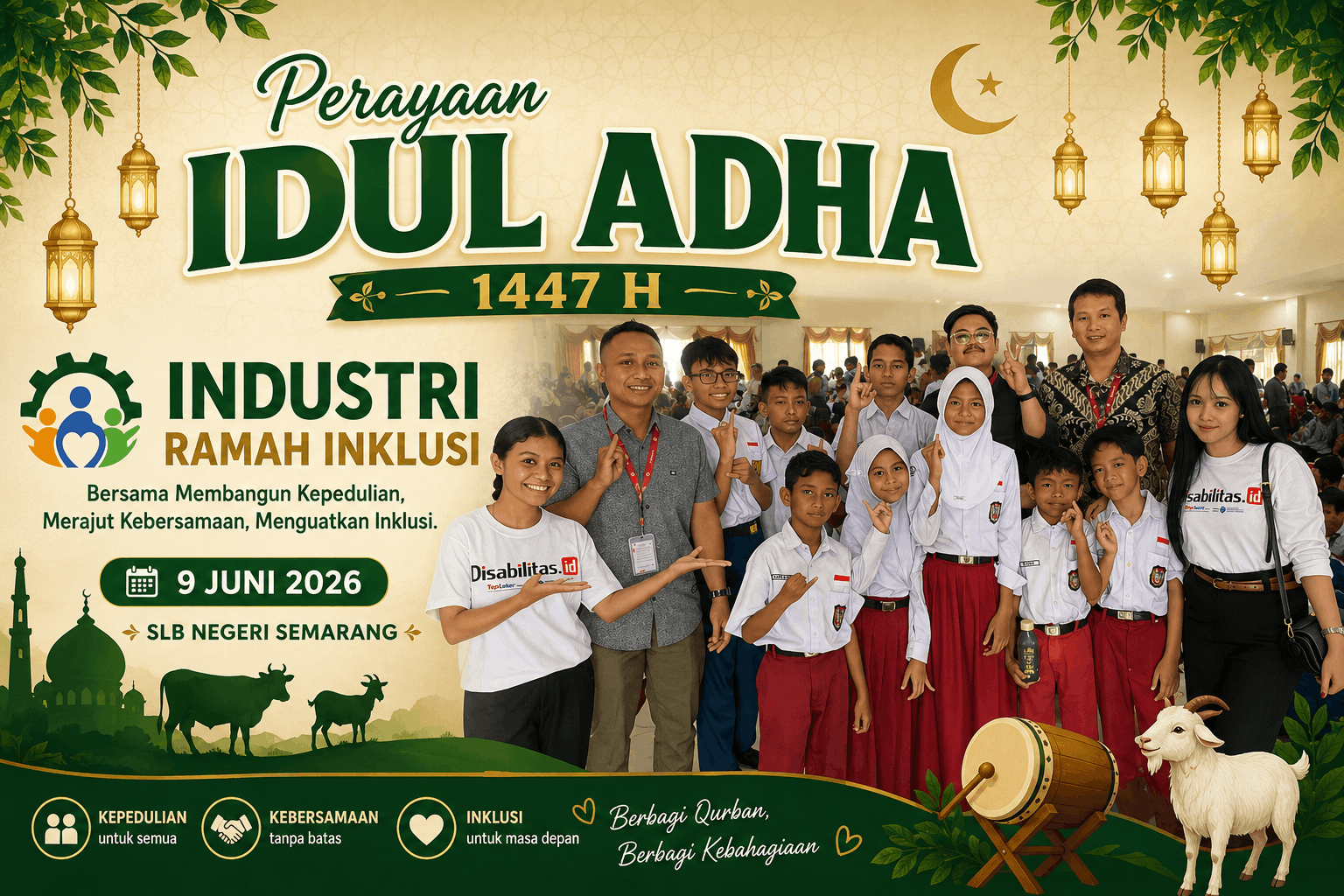 Sinergi Multipihak dalam Perayaan Idul Adha: Universitas STEKOM, Toploker.com, dan PT Maxindo Mitra Solusi Memberdayakan Siswa SLB Negeri Semarang