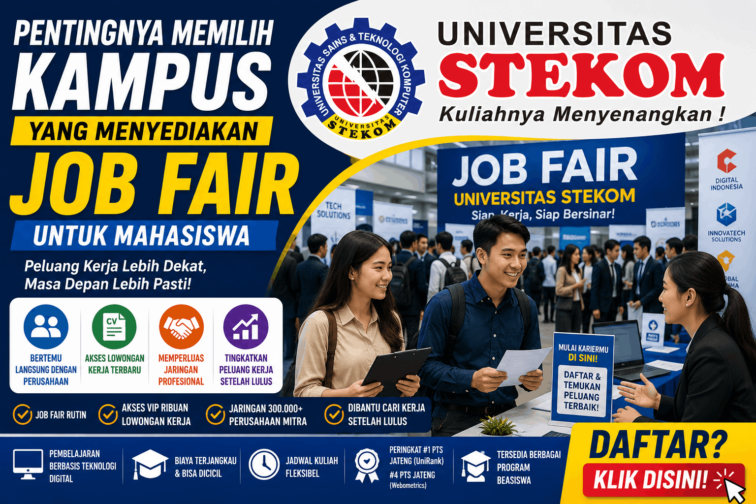Pentingnya Memilih Kampus yang Menyediakan Job Fair untuk Mahasiswa