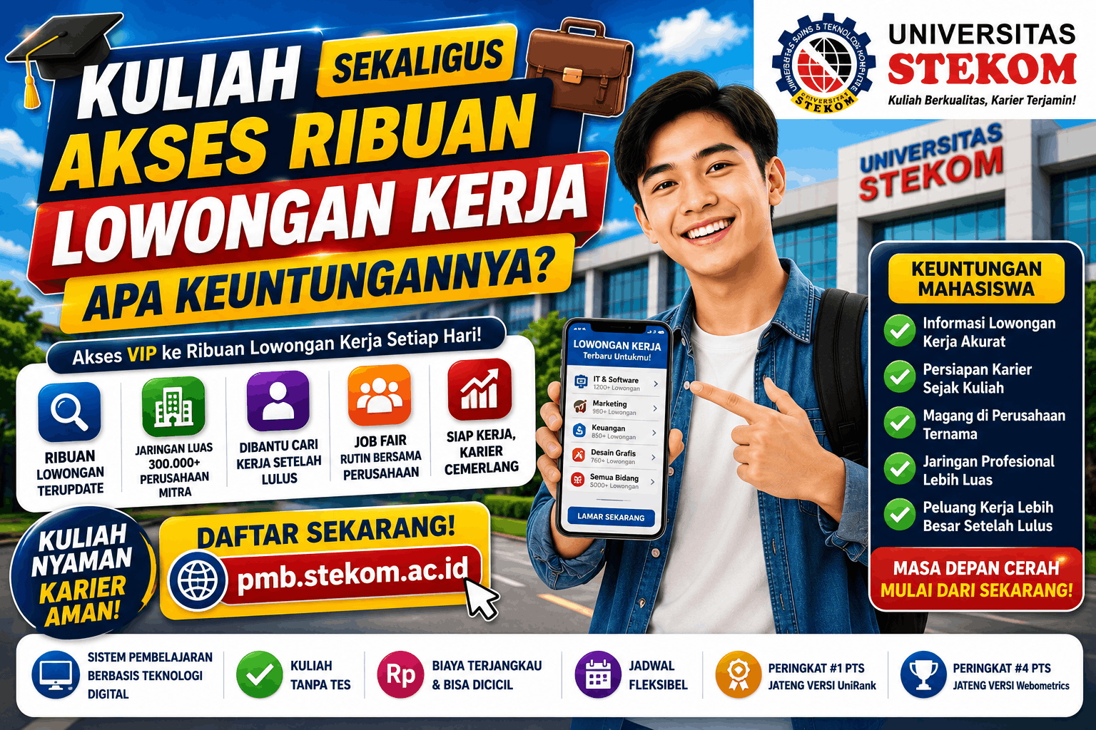 Kuliah Sekaligus Akses Ribuan Lowongan Kerja, Apa Keuntungannya
