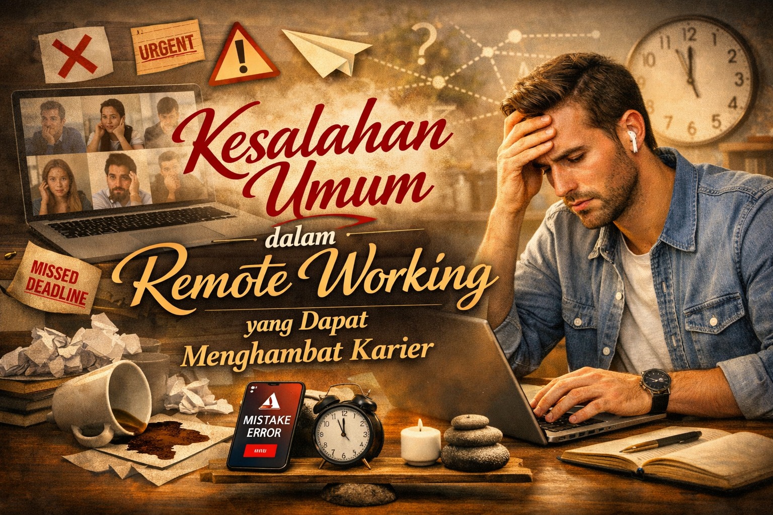Kesalahan Umum dalam Remote Working yang Dapat Menghambat Karier