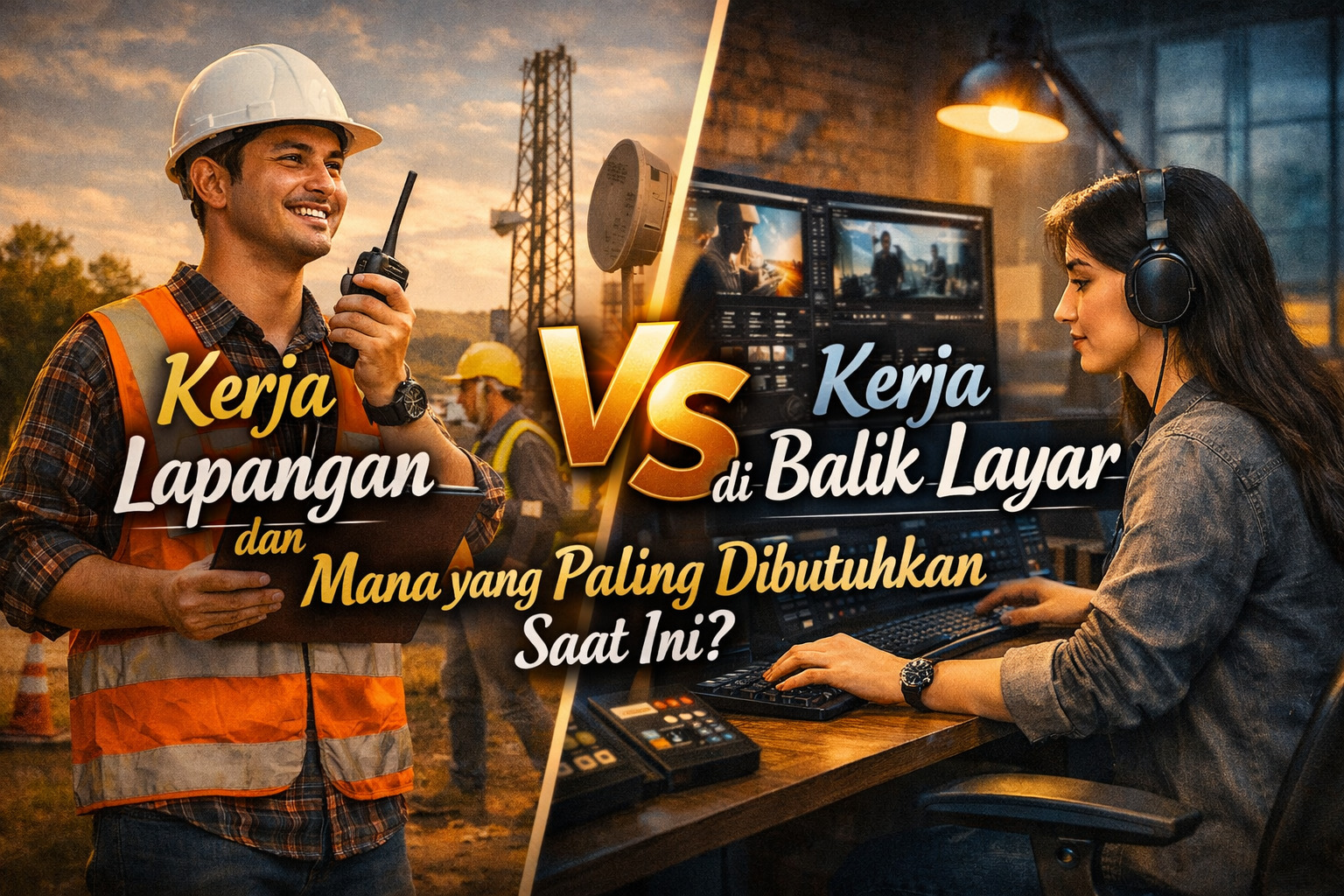 Kerja Lapangan dan Kerja di Balik Layar, Mana yang Paling Dibutuhkan Saat Ini?