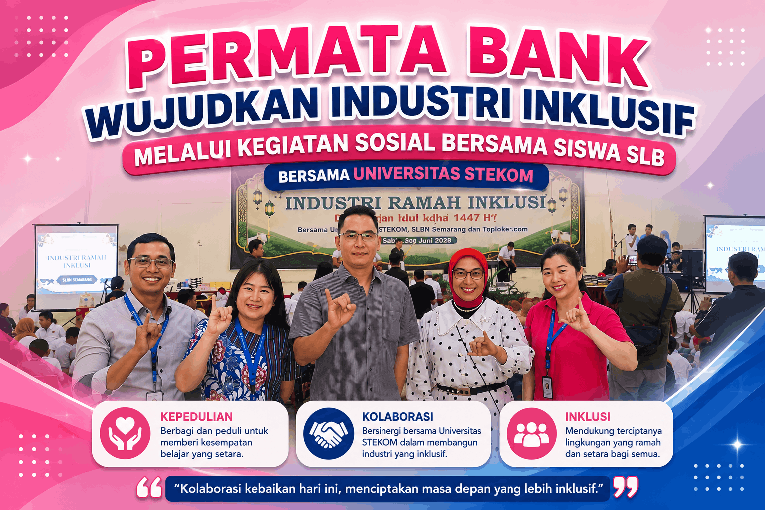 Permata Bank Berpartisipasi dalam Kegiatan Industri Ramah Inklusi Bersama TopLoker dan Universitas STEKOM