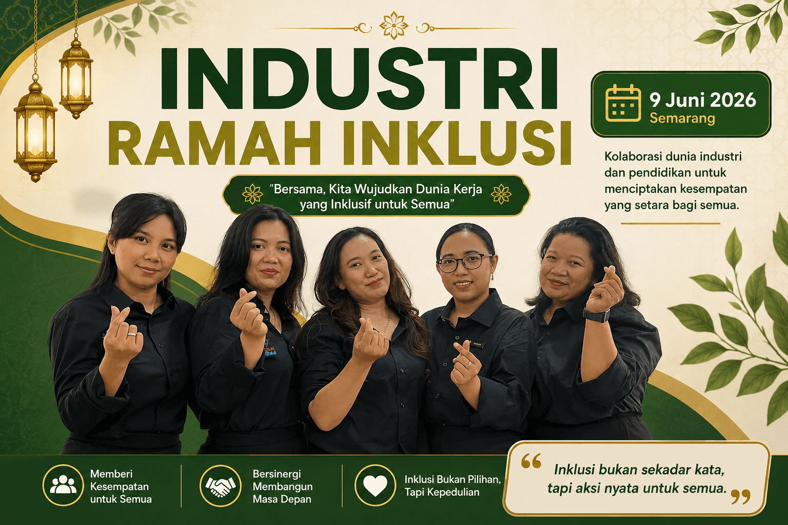 Universitas STEKOM Gandeng Pollux Hotel Group Berbagi Kebahagiaan dan Peluang bagi Ratusan Siswa Disabilitas