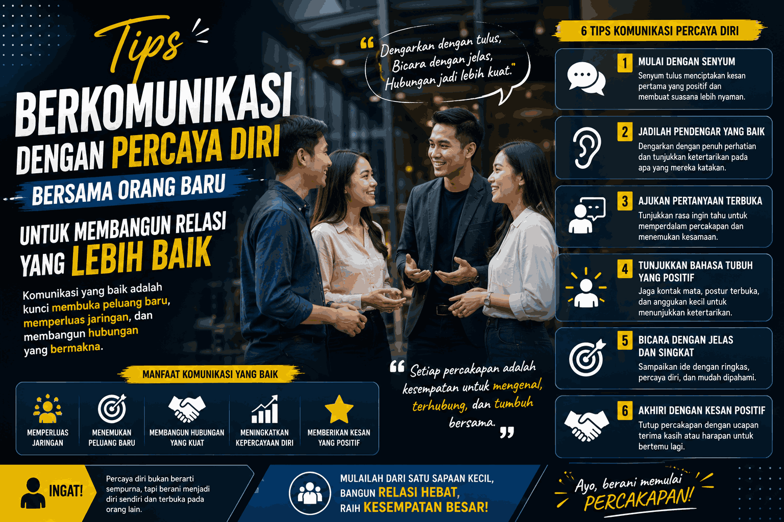 Tips Berkomunikasi Dengan Percaya Diri Bersama Orang Baru untuk Membangun Relasi yang Lebih Baik