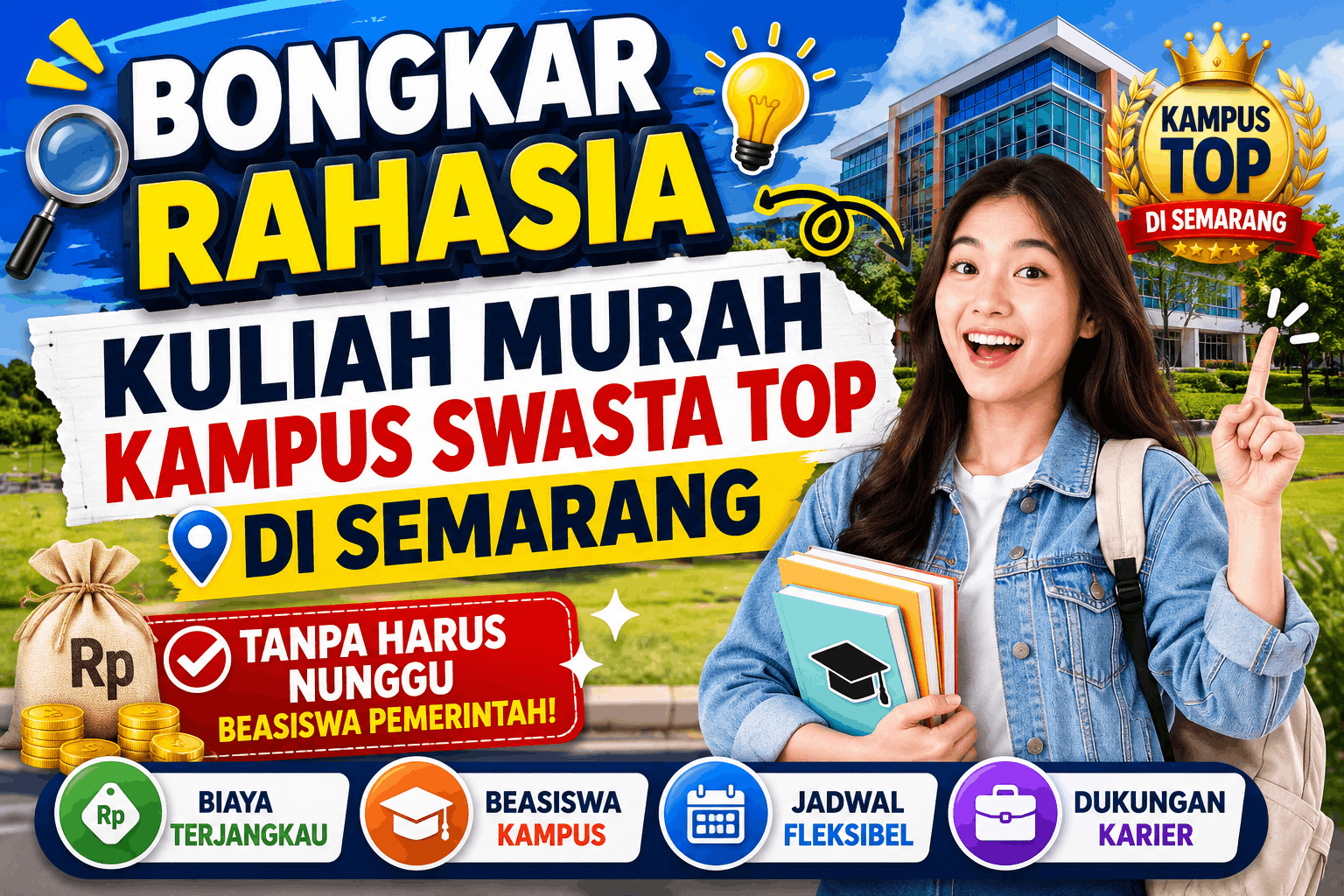 Bongkar Rahasia Kuliah Murah Kampus Swasta Top di Semarang Tanpa Harus Nunggu Beasiswa Pemerintah