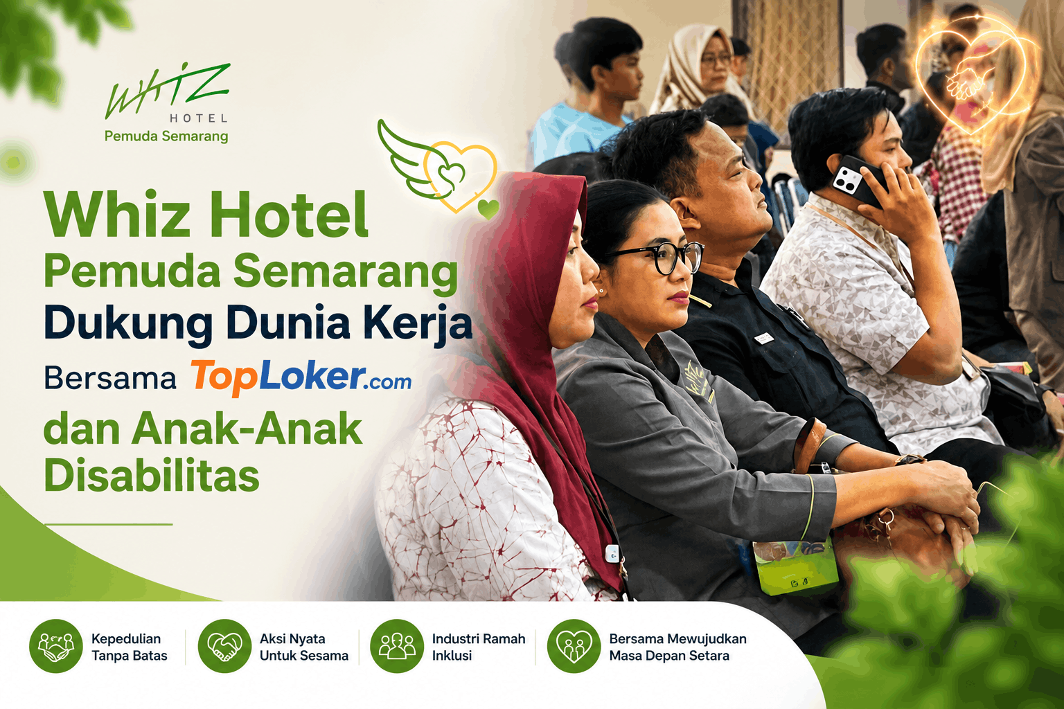 Whiz Hotel Pemuda Semarang Dukung Dunia Kerja Inklusif Bersama TopLoker dan Anak-Anak Disabilitas