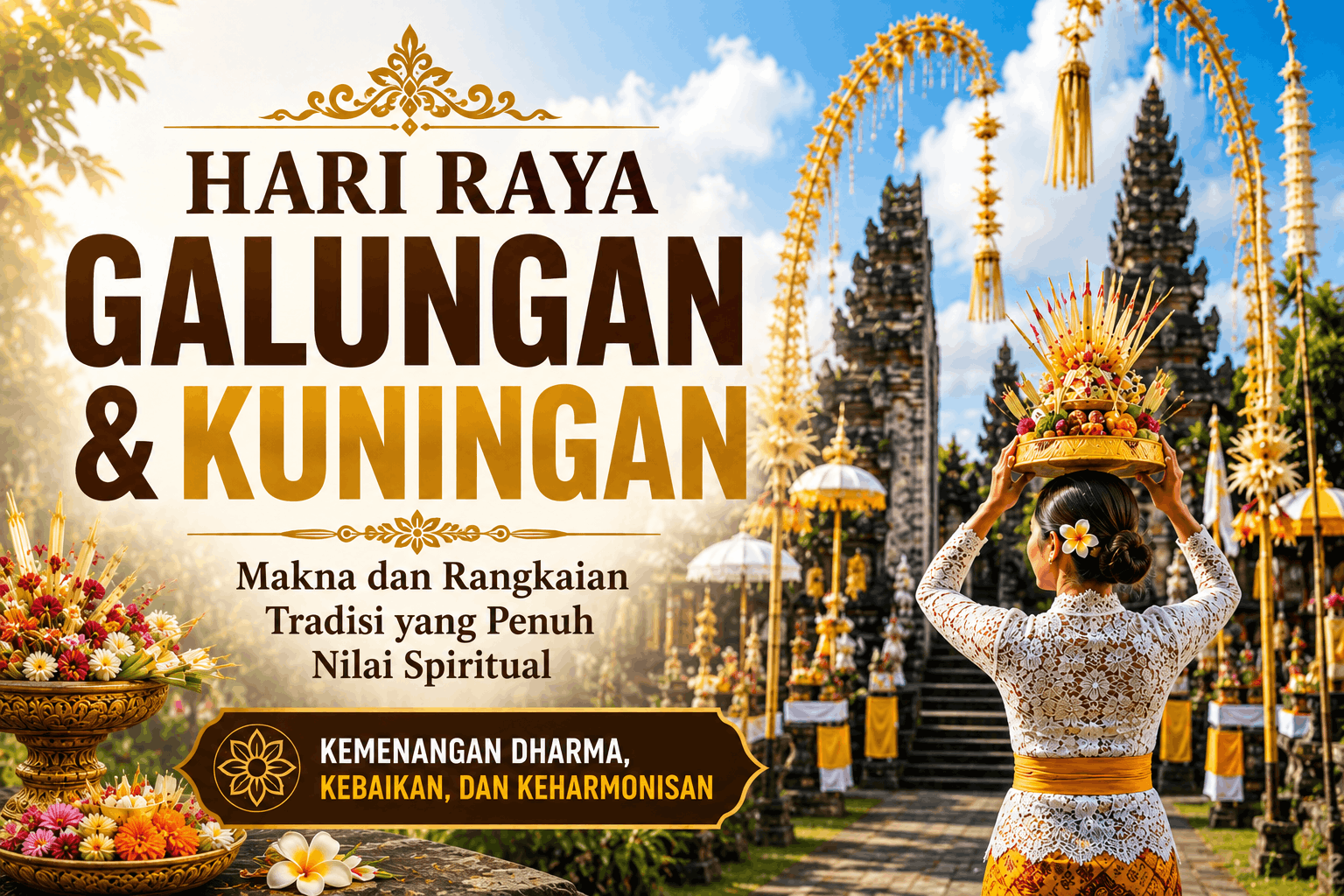 Hari Raya Galungan dan Kuningan 2026, Makna dan Rangkaian Tradisi yang Penuh Nilai Spiritual
