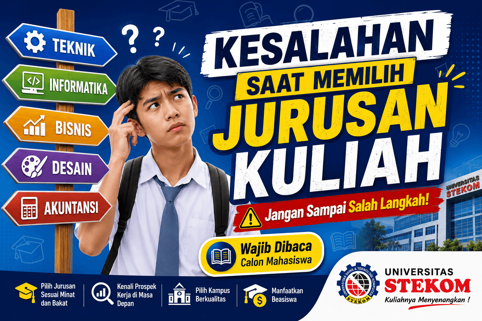 Kesalahan yang Harus Dihindari Saat Memilih Jurusan Kuliah