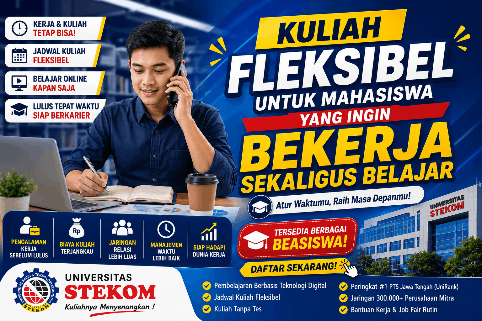 Kuliah Fleksibel untuk Mahasiswa yang Ingin Bekerja Sekaligus Belajar