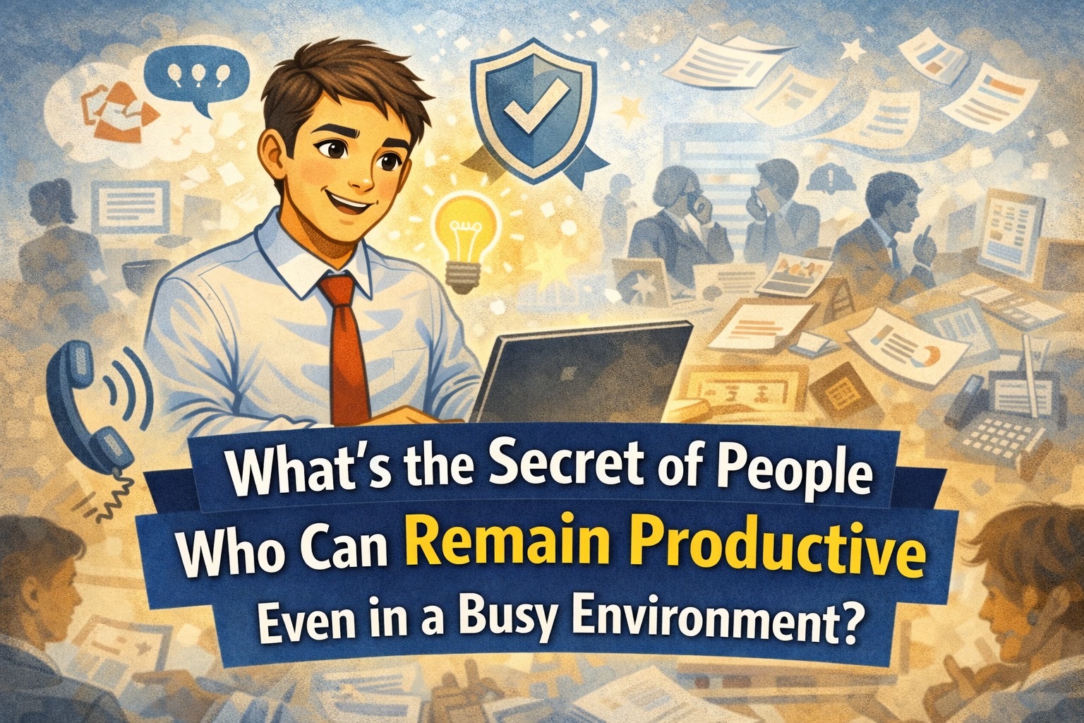 What's the Secret of People Who Can Remain Productive Even in a Busy Environment?