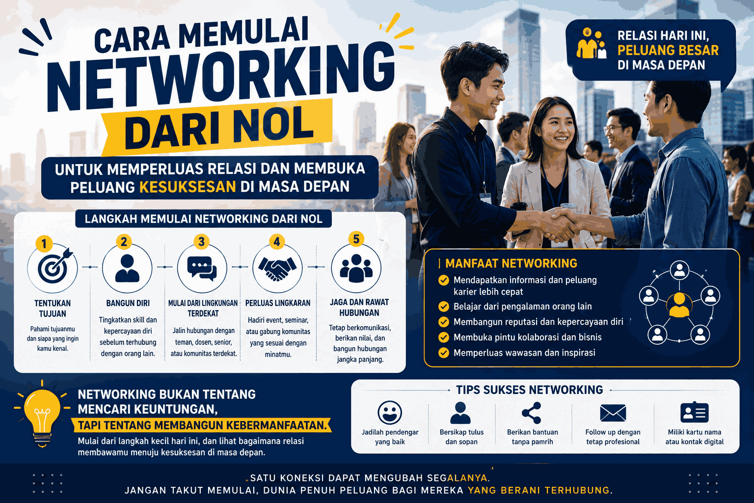 Cara Memulai Networking dari Nol untuk Memperluas Relasi dan Membuka Peluang Kesuksesan di Masa Depan