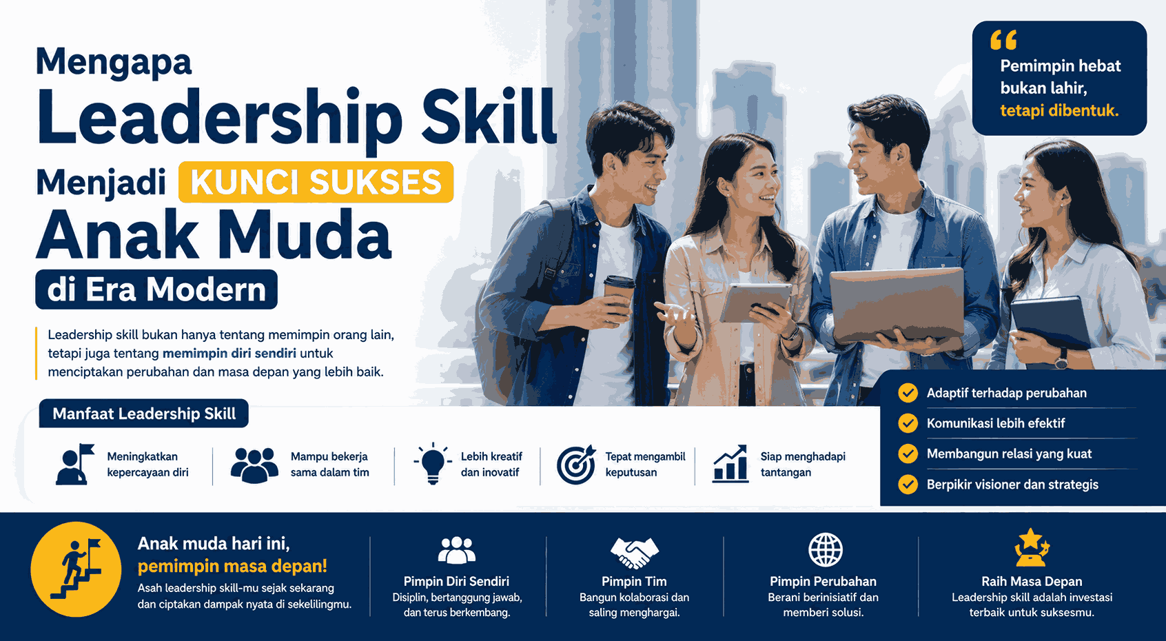 Mengapa Leadership Skill Menjadi Kunci Sukses Anak Muda di Era Modern?