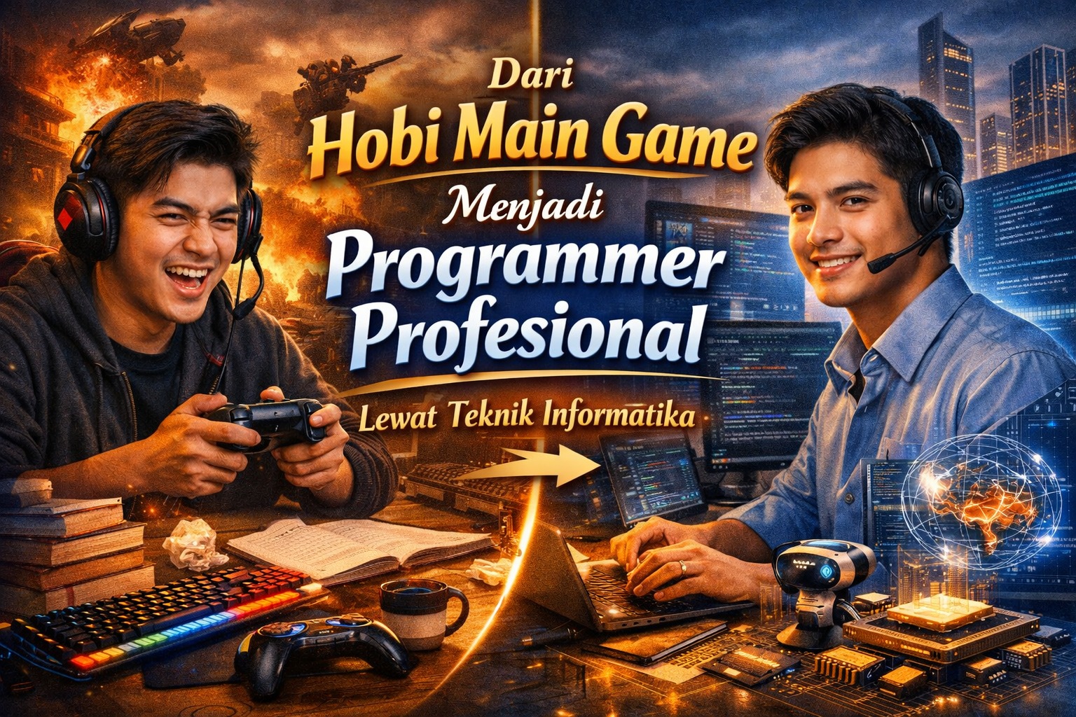 Dari Hobi Main Game Menjadi Programmer Profesional Lewat Teknik Informatika