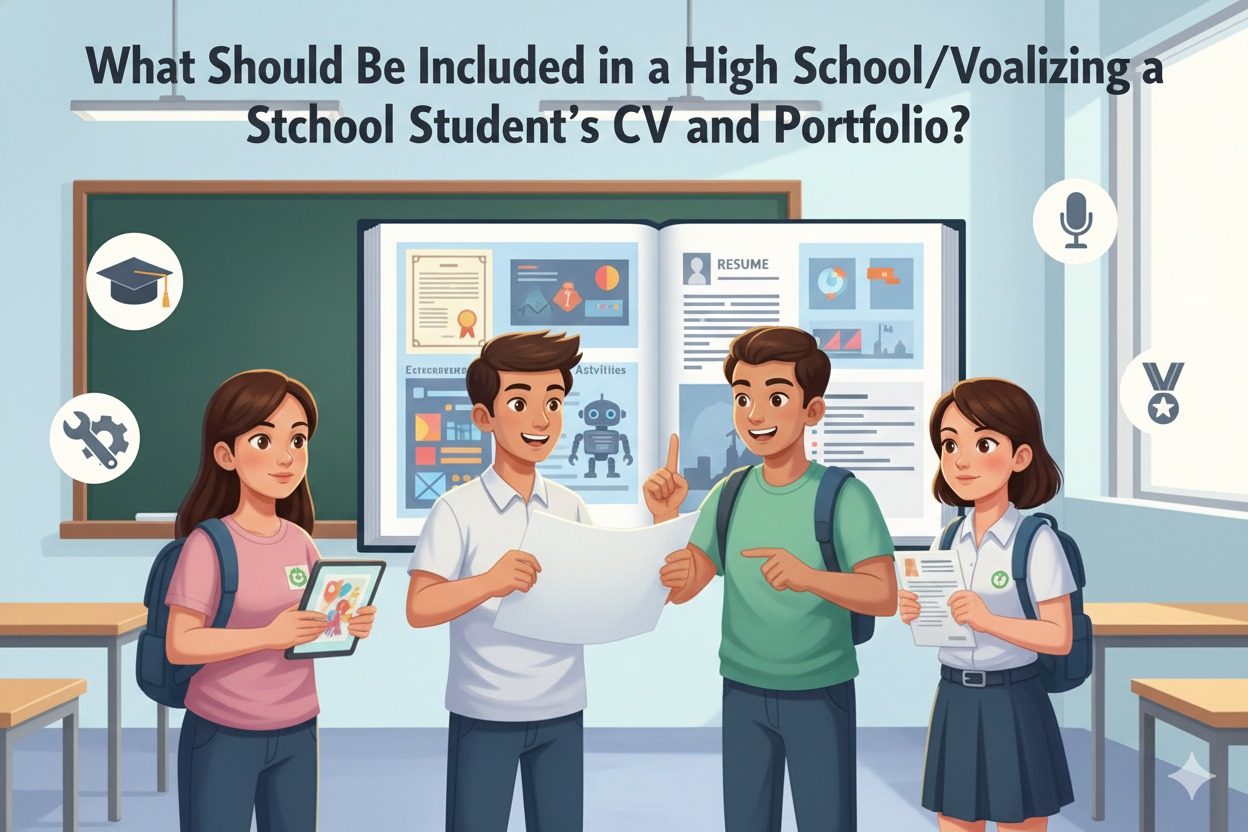 What Should Be Included in a High School/Vocational School Student's CV and Portfolio?