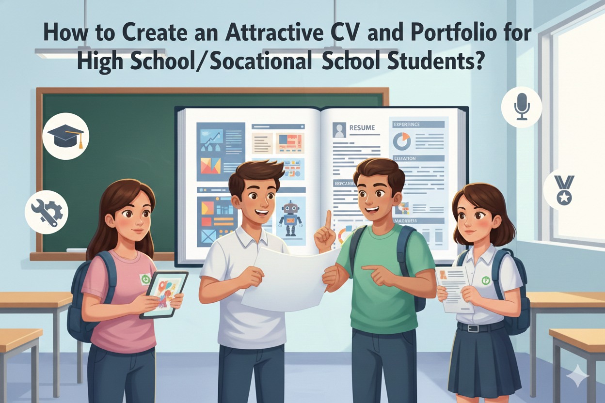 How to Create an Attractive CV and Portfolio for High School/Vocational School Students?