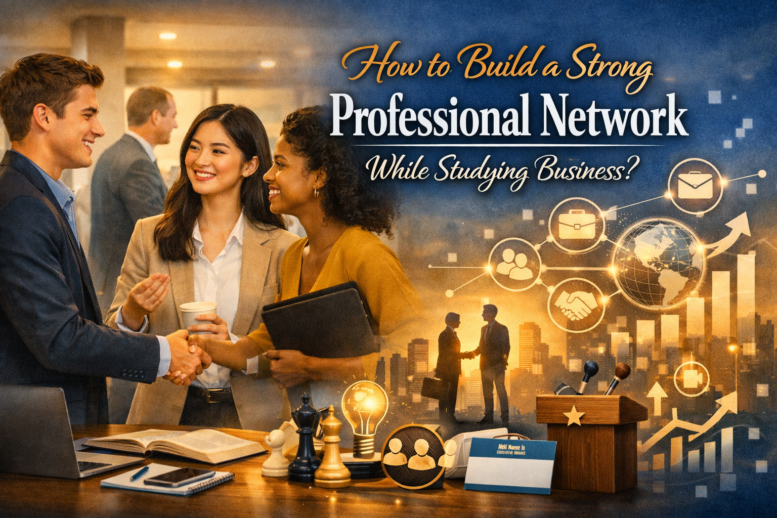 How To Build A Strong Professional Network While Studying Business?